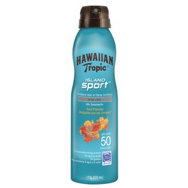 PROTETOR SOLAR CORPORAL AEROSOL HAWAIIAN TROPIC ISLAND SPORT SPRAY FPS50 170G