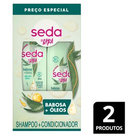 KIT SEDA BY RAYZA BABOSA + ÓLEOS SHAMPOO 300ML + CONDICIONADOR 190ML