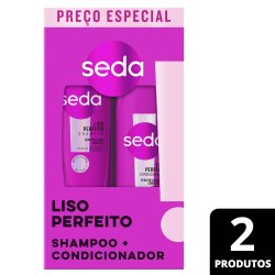 Kit Seda Liso Perfeito Shampoo 300ml + Condicionador 190ml