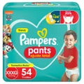 FRALDA PAMPERS PANTS AJUSTE TOTAL XXXG 54 UNIDADES