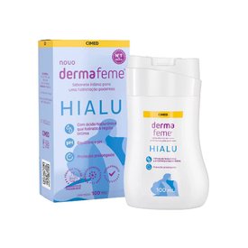 SABONETE LÍQUIDO ÍNTIMO DERMAFEME HIALU 100ML