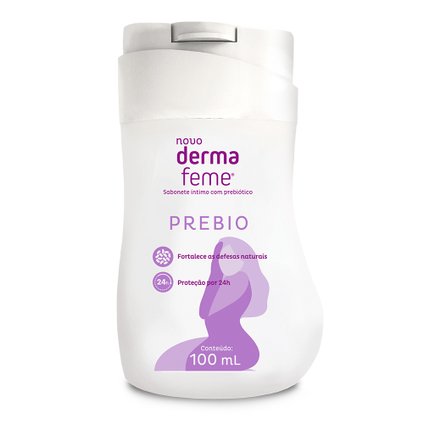 SABONETE LÍQUIDO ÍNTIMO DERMAFEME PREBIO 100ML