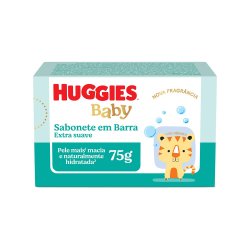 Sabonete Em Barra Infantil Huggies Extra Suave Para Bebê 75g