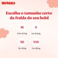 FRALDA HUGGIES PROTEÇÃO ACOLCHOADA PANTS MAX XXG 72 UNIDADES