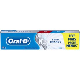 CREME DENTAL ORAL-B EXTRA BRANCO 180G