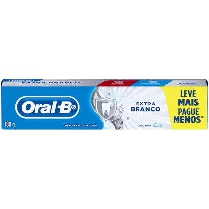 CREME DENTAL ORAL-B EXTRA BRANCO 180G