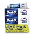 KIT CREME DENTAL ORAL-B 100% 3 UNIDADES 70G CADA