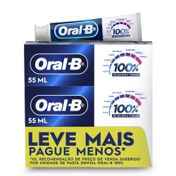 Kit Creme Dental Oral-b 100% 3 Unidades 70g Cada