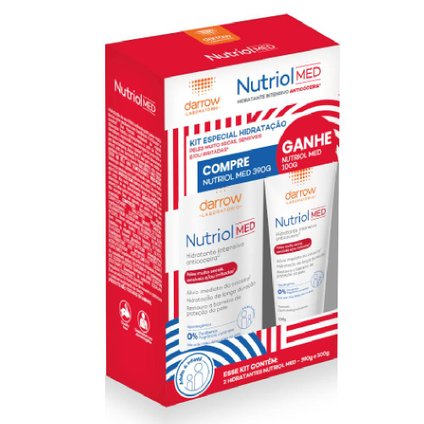 KIT HIDRATANTE NUTRIOL MED ANTICOCEIRA 390G + 100G