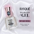 TOP COAT FIXADOR DE ESMALTE RISQUÉ DIAMOND GEL EFEITO CRISTAL 9,5ML
