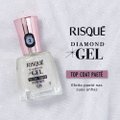 TOP COAT FIXADOR DE ESMALTE RISQUÉ DIAMOND GEL EFEITO PAETÊ 9,5ML