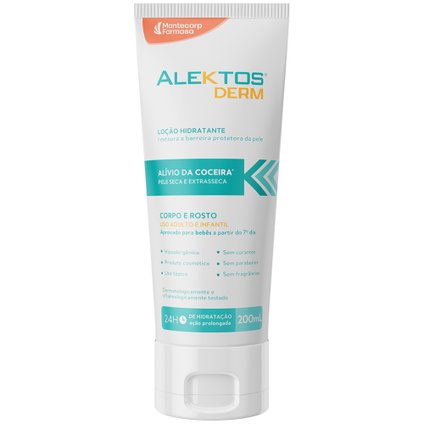 LOÇÃO HIDRATANTE ALEKTOS DERM CERAMIDAS + MANTEIGA DE KARITÉ + VITAMINA 200ML