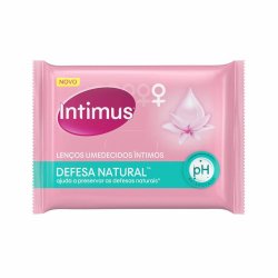Lenços Umedecido Íntimo Intimus Defesas Naturais Com 16 Unidades