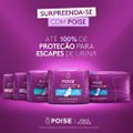 ABSORVENTE PARA ESCAPES DE URINA POISE NOTURNO MODERADO 8 UNIDADES