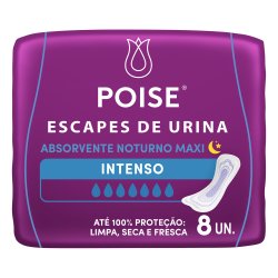 Absorvente Para Escapes De Urina Plenitud Noturno Maxi 8 Unidades