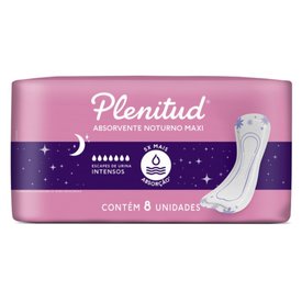 ABSORVENTE PARA ESCAPES DE URINA PLENITUD NOTURNO MAXI 8 UNIDADES
