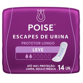 PROTETOR LONGO POISE FEMME PARA ESCAPES DE URINA 14 UNIDADES