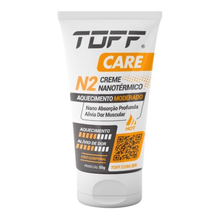 CREME NANOTÉRMICO TOFF CARE N2 AQUECIMENTO MODERADO 50G