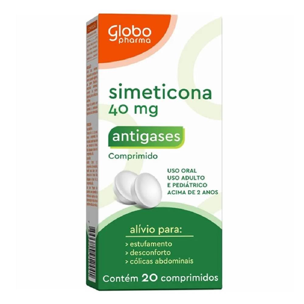 Simeticona 40mg 20 Comprimidos Globo