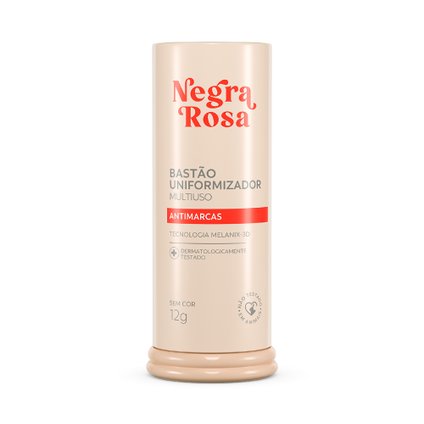 BASTÃO UNIFORMIZADOR FACIAL NEGRA ROSA ANTIMARCAS 12G