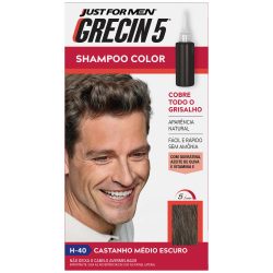 Shampoo Grecin 5 Castanho Médio Escuro 60 Ml