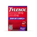 Tylenol Dor de Cabeça 500mg + 65mg 10 Comprimidos