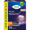 ROUPA ÍNTIMA TENA PANTS NOTURNA EMBALAGEM ECONÔMICA P/M 32 UNIDADES