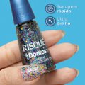 ESMALTE RISQUÉ DORITOS GLITTER OUSADIA NA PONTA DOS DEDOS 8ML