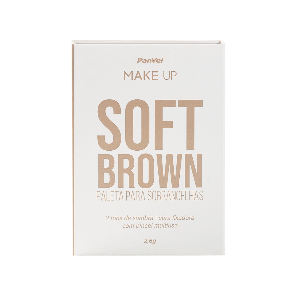 Paleta Para Sobrancelhas Soft Brown Panvel Make Up 2,6g