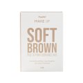 kit Panvel Gloss Labial Glossy Love Cosmic Make Up Sunset 7Ml + Paleta Para Sobrancelhas Soft Brown Make Up 2,6G + Blush Multi Stick Coral Make Up