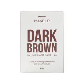 PALETA PARA SOBRANCELHAS DARK BROWN PANVEL MAKE UP 2,6G