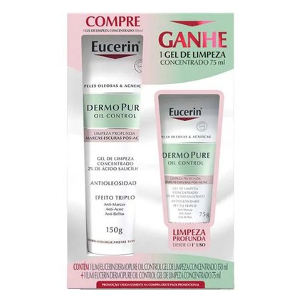 KIT EUCERIN DERMOPURE GEL DE LIMPEZA CONCENTRADO 150G + GEL DE LIMPEZA CONCENTRADO 75G