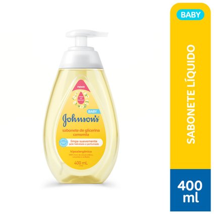 SABONETE LÍQUIDO GLICERINA JOHNSONS BABY CAMOMILA 400ML