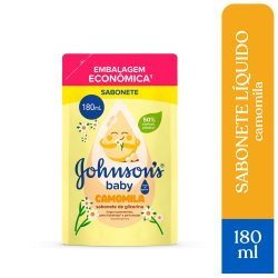 Sabonete Líquido De Glicerina Johnson's Baby Camomila 180ml - Refil