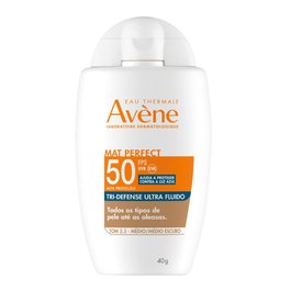 PROTETOR SOLAR FACIAL AVÈNE MAT PERFECT TRI-DEFENSE ULTRA FLUIDO COR 2.5 FPS50 40G