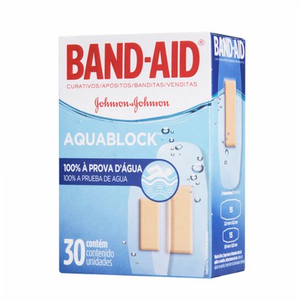 CURATIVOS BAND AID AQUABLOCK 30 UNIDADES