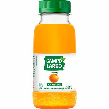 SUCO CAMPO LARGO LARANJA E MAÇÃ 250ML 
