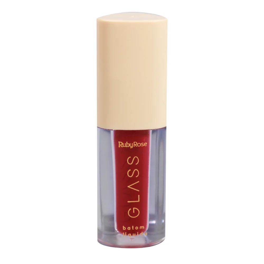 Batom Líquido Ruby Rose Velvety Glass Bg08 3,5ml