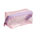 Kit Panvel Piranha De Cabelo Acrílico Média New Classic Iconic Edition Glitter Marrom + Necessarie Em Pvc Rosa Com Glitter Cosmic Make Up + Escova De Cabelo Nude Pp Oval