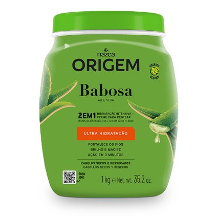 CREME DE TRATAMENTO CAPILAR ORIGEM 2 EM 1 BABOSA 1KG