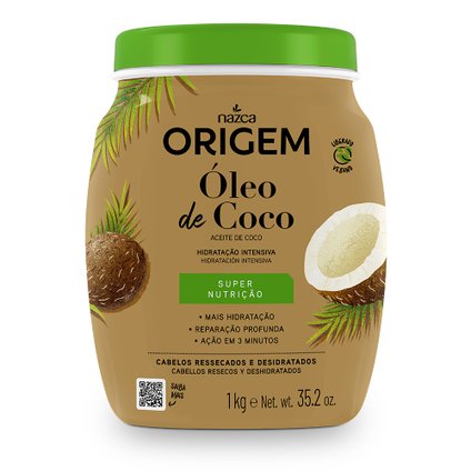 CREME DE TRATAMENTO CAPILAR ORIGEM ÓLEO DE COCO 1KG