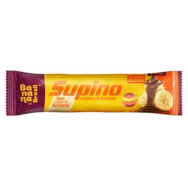 BARRA DE FRUTAS SUPINO BANANA E CHOCOLATE AO LEITE ZERO 24G