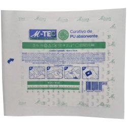 Curativo De Poliuretano Absorvente Missner 10x10cm Unidade