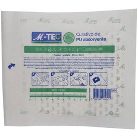 CURATIVO DE POLIURETANO ABSORVENTE MISSNER 10X10CM UNIDADE