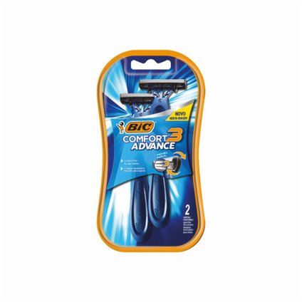 APARELHO BARBEAR BIC COMFORT 3 PELE NORMAL COM 2 UNIDADES