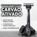APARELHO BARBEAR GILLETTE PRESTOBARBA 3 CARBONO 4 UNIDADES