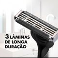 APARELHO DE BARBEAR GILLETTE PRESTOBARBA3 CARBONO COM CARVÃO, 8 UNIDADES