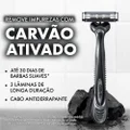 APARELHO BARBEAR GILLETTE PRESTOBARBA 3 CARBONO 8 UNIDADES