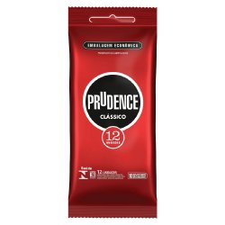 Preservativo Prudence Lubrificado Com 12 Unidades