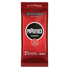 PRESERVATIVO PRUDENCE LUBRIFICADO COM 12 UNIDADES